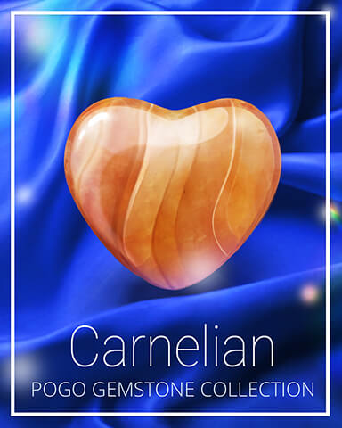 Carnelian Gemstone Badge - Tumble Bees HD