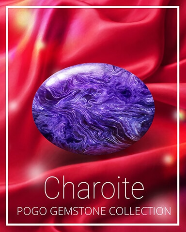 Charoite Gemstone Badge - Cookie Connect