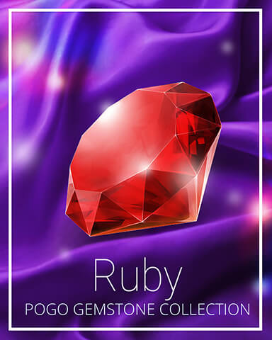 Ruby Gemstone Badge - Double Deuce Poker HD