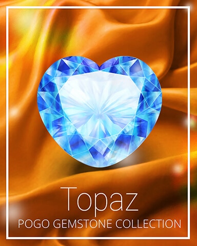 Topaz Gemstone Badge - Mahjong Sanctuary