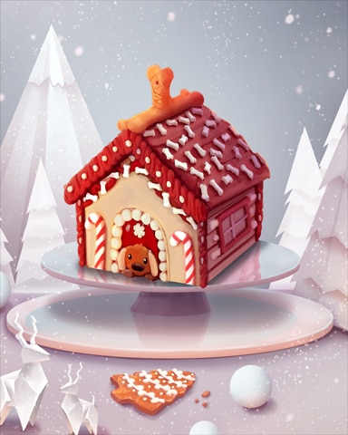 Doghouse Gingerbread Badge - Claire Hart: Secret In The Shadows