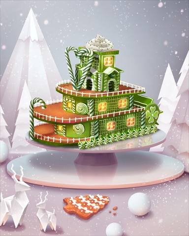 Green Riverboat Gingerbread Badge - Word Whomp HD