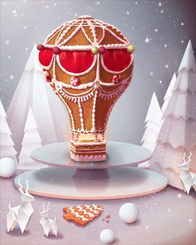 Hot Air Balloon Gingerbread Badge - Tri-Peaks Solitaire HD