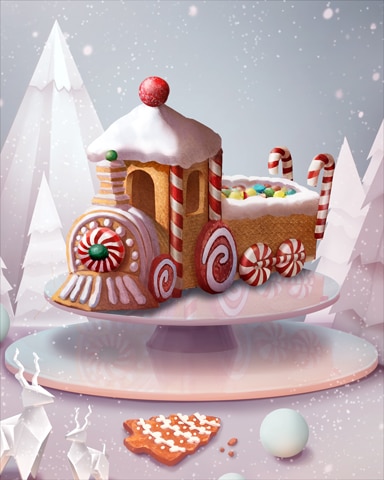 Train Gingerbread Badge - Poppit! HD