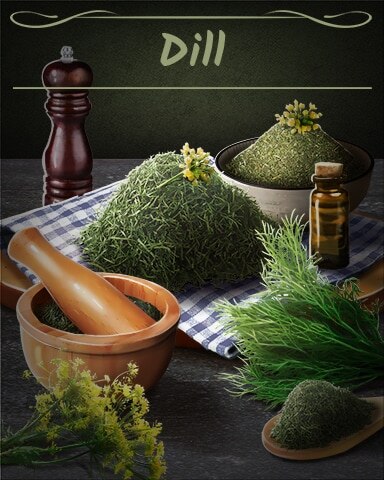 Dried Dill Badge - Mahjong Garden HD