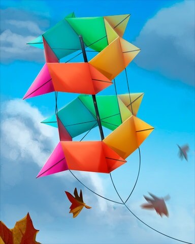 Barrel Roll Kites Badge - Tri-Peaks Solitaire HD