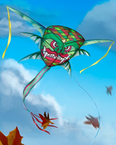 Tiki Dragon Kites Badge - World Class Solitaire HD