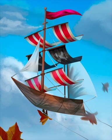 Pirate Ship Kites Badge - Jungle Gin HD