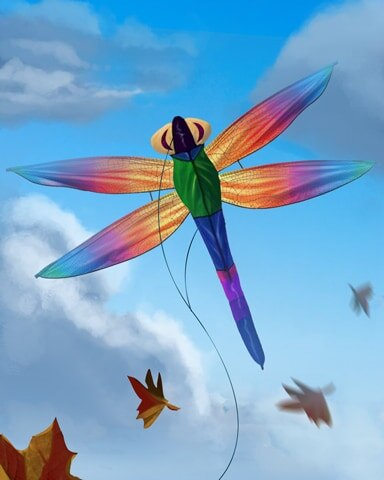 Dragonfly Kites Badge - Pogo™ Slots