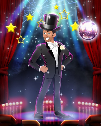 Dapper Tex Costume Badge - Tri-Peaks Solitaire HD