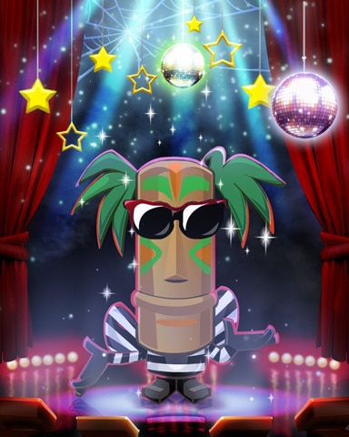 Pop Star Tiki Costume Badge - Jungle Gin HD