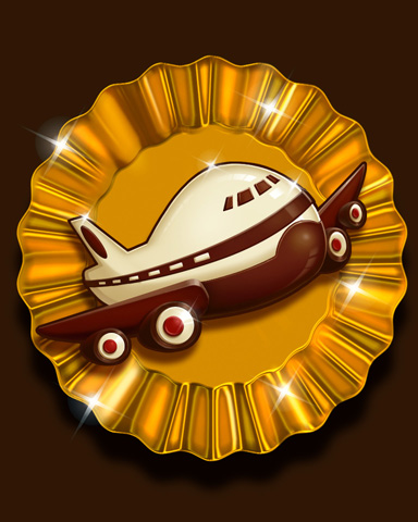 Captain's Cashew Badge - Jet Set Solitaire