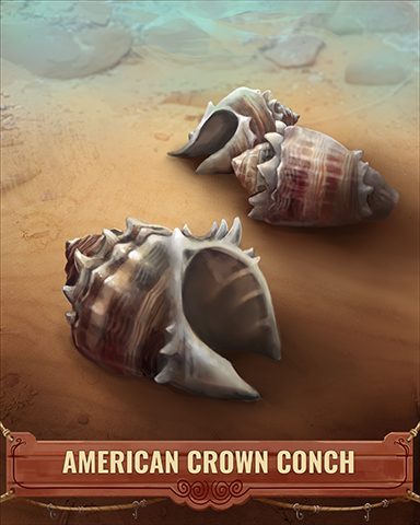 American Crown Conch Shell Badge - Peggle Blast HD