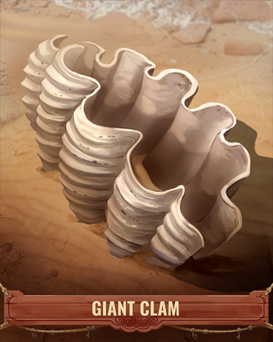 Giant Clam Shell Badge - Trizzle