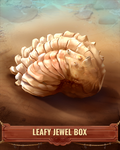 Leafy Jewel Box Shell Badge - Mahjong Safari HD Leafy Jewel Box Shell Badge - Mahjong Safari HD