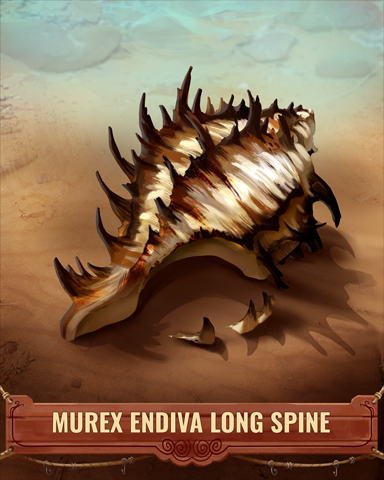 Murex Endiva Long Spine Shell Badge - Pogo™ Slots