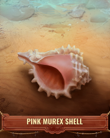 Pink Murex Shell Badge - Mahjong Sanctuary