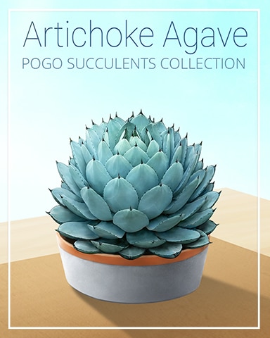 Artichoke Succulent Badge - Mahjong Sanctuary