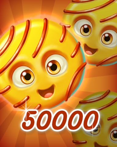 Yellow Cookie 50000 Badge - Cookie Connect