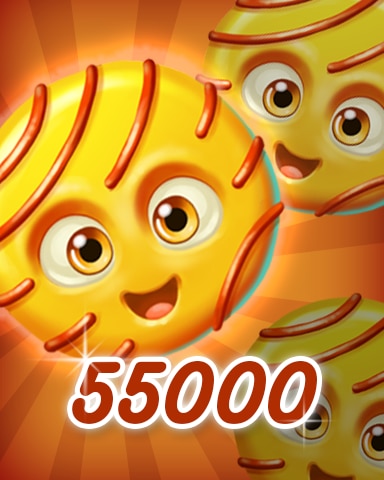 Yellow Cookie 55000 Badge - Cookie Connect