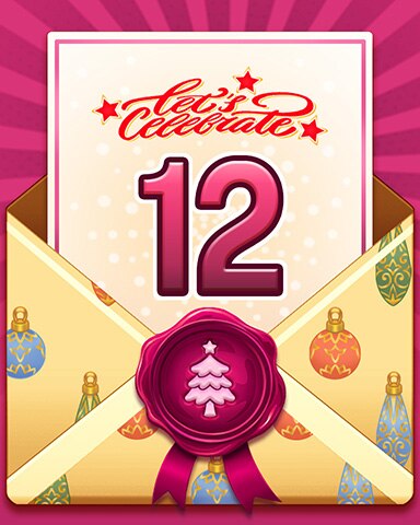 Happy Holidays 12 Badge - Sweet Tooth Town