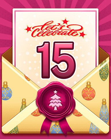 Happy Holidays 15 Badge - Snowbird Solitaire