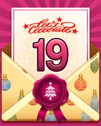 Happy Holidays 19 Badge - Peggle Blast HD