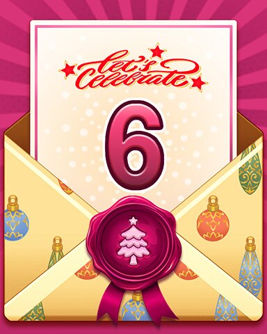 Happy Holidays 6 Badge - Solitaire Home Story