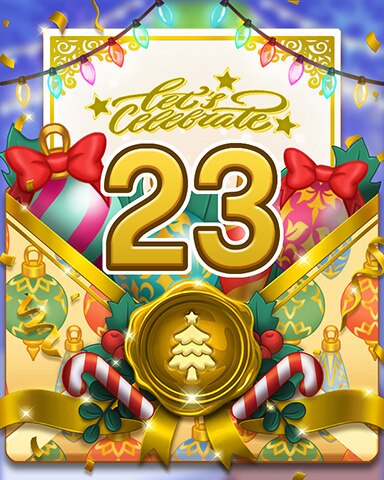 Happy Holidays 23 Badge - World Class Solitaire HD