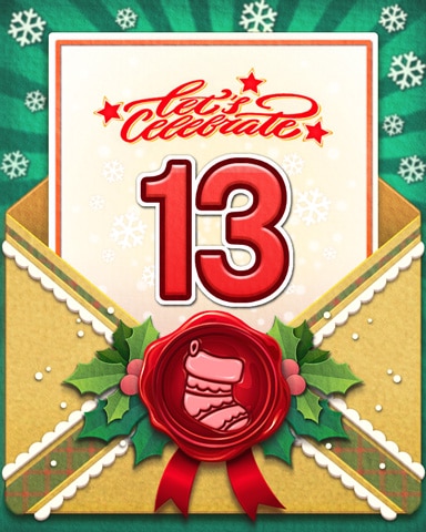 Joyful Holiday 13 Badge - MONOPOLY Sudoku