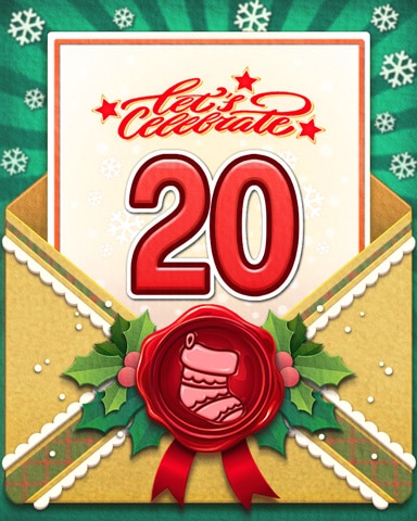 Joyful Holiday 20 Badge - Pogo Daily Sudoku