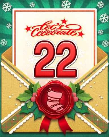 Joyful Holiday 22 Badge - Snowbird Solitaire