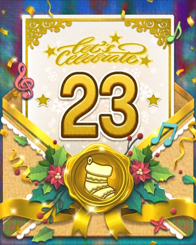 Joyful Holiday 23 Badge - Aces Up! HD
