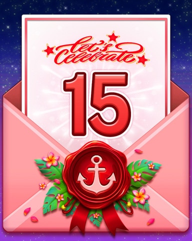 Birthday Cruise 15 Badge - First Class Solitaire HD