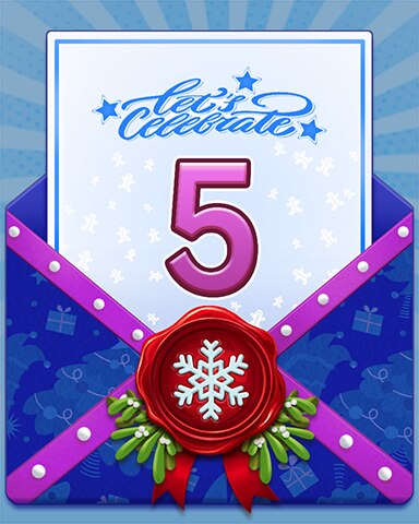 New Year Celebration 5 Badge - Quinn's Aquarium