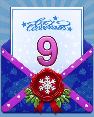 New Year Celebration 9 Badge - Word Whomp HD