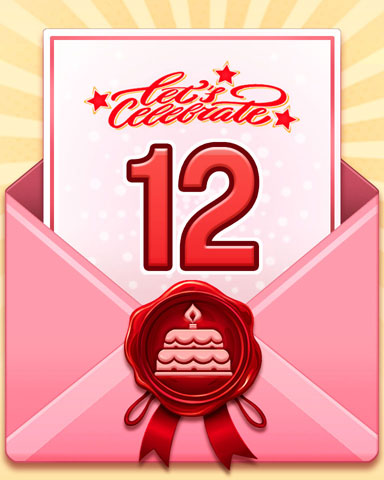 22nd Anniversary 12 Badge - World Class Solitaire HD