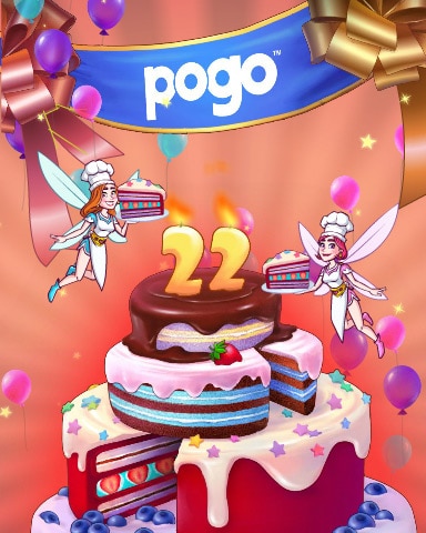 Pogo 22nd Anniversary Celebration Badge