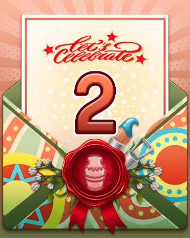 Pottery Painting Party 2 Badge - Pogo™ Slots