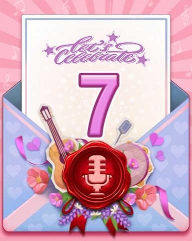 Private Concert Celebration 7 Badge - Solitaire Home Story