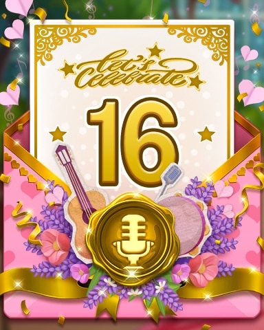 Private Concert Celebration 16 Badge - Merge Academy