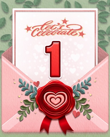 Paper Hearts 1 Badge - First Class Solitaire HD