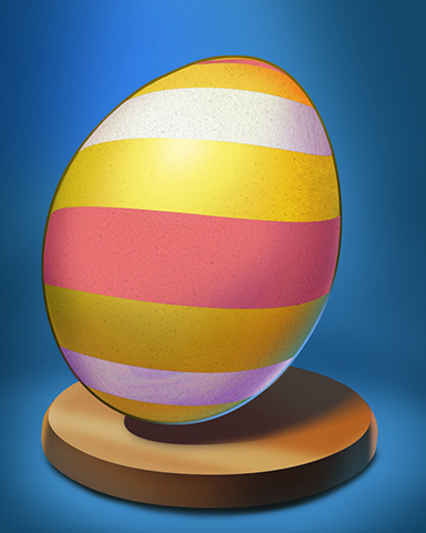 Pastel Wrapped Egg Badge - Double Deuce Poker HD