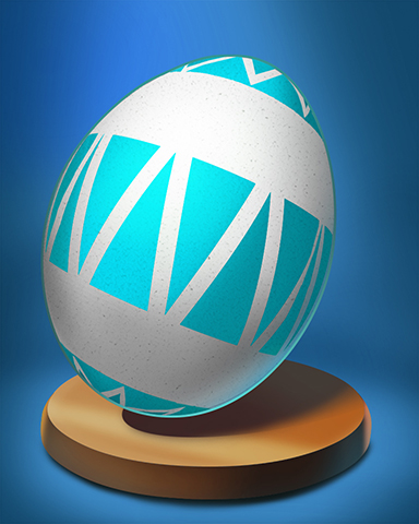 Triangle Striped Egg Badge - Turbo 21 HD