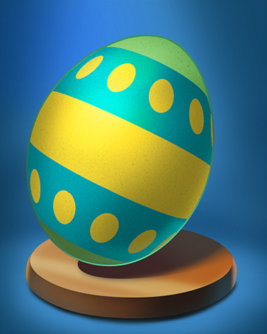 Stripes And Dots Egg Badge - Crossword Cove HD