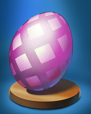 Pink Squares Egg Badge - Canasta HD