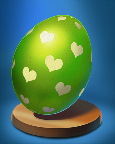 Heart Spotted Egg Badge - Word Whomp HD