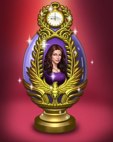 Golden Claire Egg Badge - Claire Hart Classic