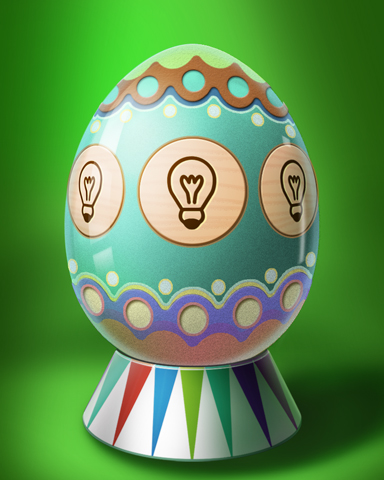 Wordy Egg Badge - A Way With Words