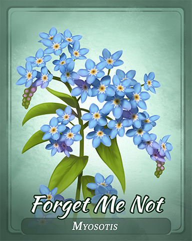 Forget Me Not Badge - Undiscovered World